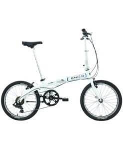 DAHON Vybe D7 20" 7-Speed Folding Bike, White | Lightweight Aluminum Frame, V-Brakes