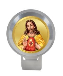 DIVINITI 24K Gold Plated Foil Premium Bike Frame with Jesus Christ |Waterproof Adjustable and Stable 360 Rotation Bike Bicycle Accessories|Air Resistant Theft Resistant Bike Frames- 35 MM