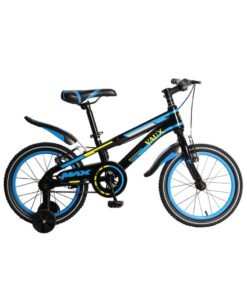 Vaux Max Kids Road Bike || 16 Inch Wheel Size || For Boys Girls|| Adjustable Seat || 16 Inch Training Wheels - Blue