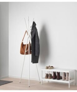 Alternative view of Hat and coat stand, white, 169 cm