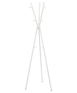 Hat and coat stand, white, 169 cm