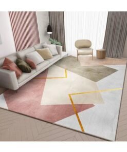 KYD Velvet Area Rug Minimalist Thickened Washable Large Carpet Soft Cartoon Style Anti-slip Big Rugs for Living Room Bedroom 160*230cm