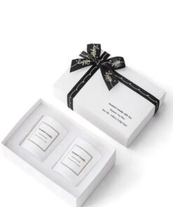 Breeze & Ripples 2 Pcs Aromatherapy Soy Wax Jasmine and Chamomile Scented Candles Gift Set