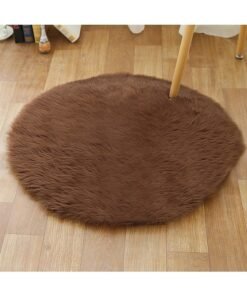 KLNAMAEAAN Modern Fluffy Long Pile Area Rug Non-Slip, Super Soft Decor Contemporary Carpet 180*180 Cm