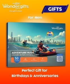 Wondergifts Adventure Rush Gift Box | 50+ Adrenaline Experiences Across UAE | Parasailing, Supercars, Ziplines & More | Birthday Gift for Him | | Valentine's Day Gift For Her