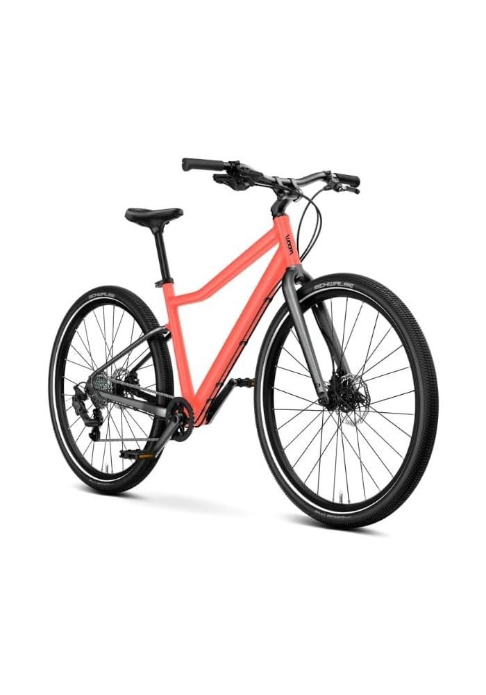 Woom EXPLORE 6 Kids Bike, 26-inch, for Ages 10-14, Superlight Aluminum Frame, 8-Speed, All-Terrain Tires, Disc Brakes