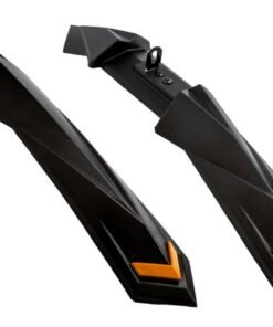 Dark Horse ® Bicycle MX2 Fender Set with Metal Clip, Suitable for 24" & 26" Inch Cycle, Compatible with IBC (Intergrated Built Carrier Cycles) Cycles, New Mudguard for Cycles (Orange)