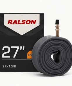 RALSON 27 Inch Bicycle Inner Tube 27x1-3/8 (27x1.375), 35mm DV Dunlop Valve – Heavy Duty Butyl Rubber Bike Tire Tube, Compatible with Road, Touring, Hybrid, City & Vintage Cycles