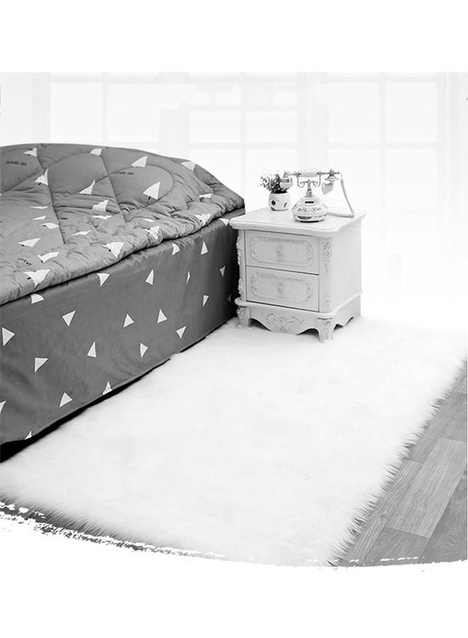 NKX Modern Fluffy Long Pile Area Rug Non-Slip, Super Soft Decor Contemporary Carpet 90*200 Cm