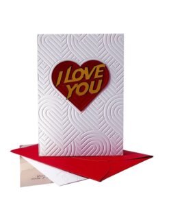 BenQuand I Love You Card, 3D Embossed Floral Valentine's Day Gift for Women and Men with Envelopes, Unique Handmade Celebration Decorations Cards for Boyfriend and Girlfriend，Wife and Husband