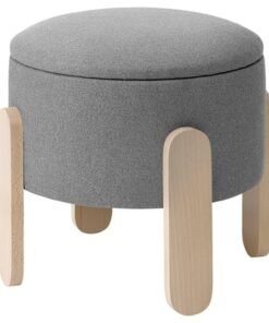 Pouffe, with storage/Tonerud grey