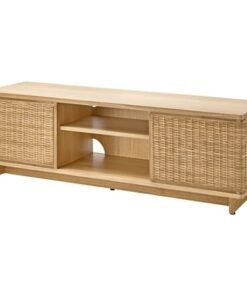 TV bench, rattan, 157x41x49 cm