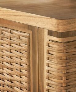Alternative view of TV bench, rattan, 157x41x49 cm
