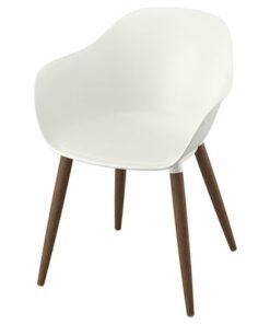 Chair with armrests, in/outdoor, white