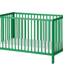 Cot, green, 60x120 cm
