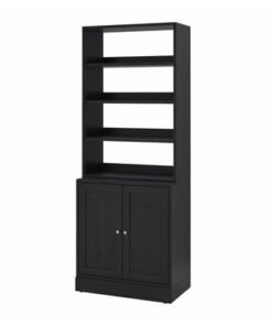 Storage combination, black, 81x47x212 cm