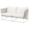 2-seat sofa, outdoor, beige/beige