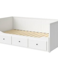Day-bed frame with 3 drawers, white, 80x200 cm