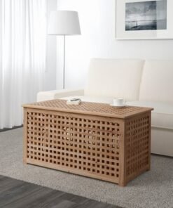 Alternative view of Storage table, acacia, 98x50 cm