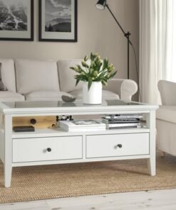 Alternative view of Coffee table, white, 107x55 cm