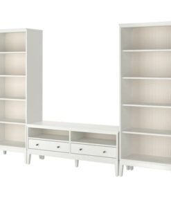 TV storage combination, white, 325x40x211 cm