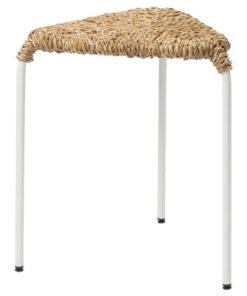 Stool, natural/white