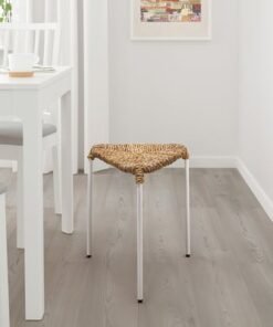 Alternative view of Stool, natural/white