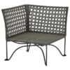 Corner section, outdoor, dark grey-brown