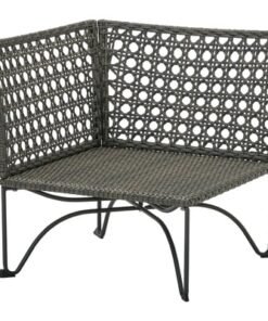 Corner section, outdoor, dark grey-brown