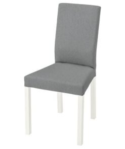 Chair, white/Knisa light grey