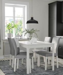 Alternative view of Chair, white/Knisa light grey