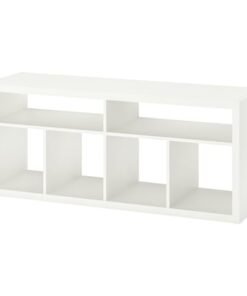 TV bench, white, 147x60 cm