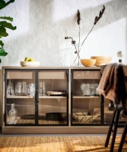 Alternative view of Sideboard, grey-brown, 161x47x81 cm