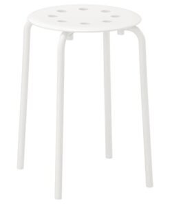Stool, white, 45 cm