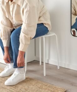 Alternative view of Stool, white, 45 cm