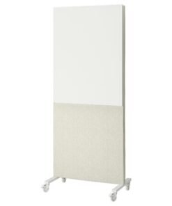 Frame w cstrs/acoustic sceen/whtbr, Gunnared beige/white, 85x205 cm