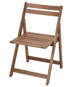 Chair, outdoor, foldable/light brown stained
