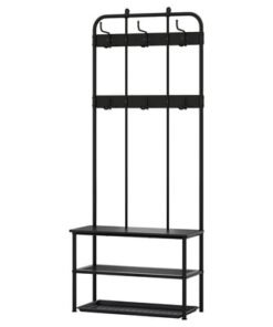 Hallway furniture, set of 2, black/grey