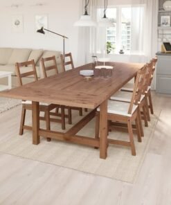 Alternative view of Extendable table, antique stain, 210/289x105 cm