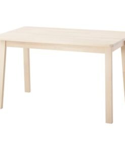 Table, birch, 125x74 cm