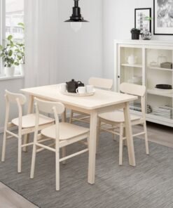 Alternative view of Table, birch, 125x74 cm
