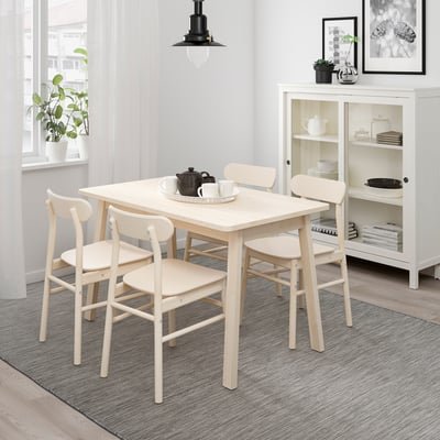 Table, birch, 125x74 cm - Image 2