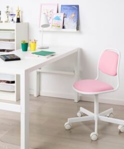 Alternative view of Children's desk chair, white/Vissle pink