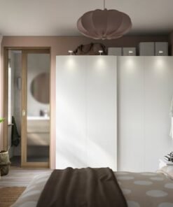 Alternative view of Wardrobe, white/white, 200x66x201 cm