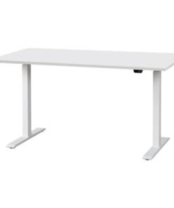 Desk sit/stand, electric/white, 140x80 cm