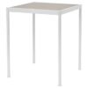 Bar table, outdoor, white/beige, 89x89 cm