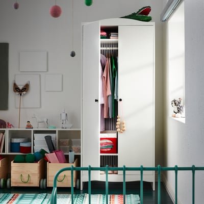 Wardrobe, white, 80x50x187 cm - Image 2