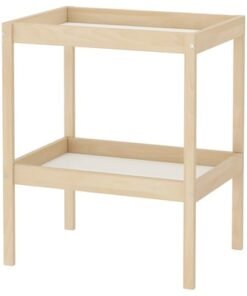 Changing table, beech/white, 72x53 cm