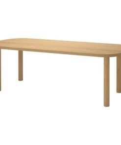 Table, oak veneer/oak veneer, 230x90 cm