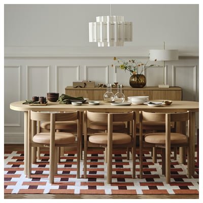 Table, oak veneer/oak veneer, 230x90 cm - Image 2